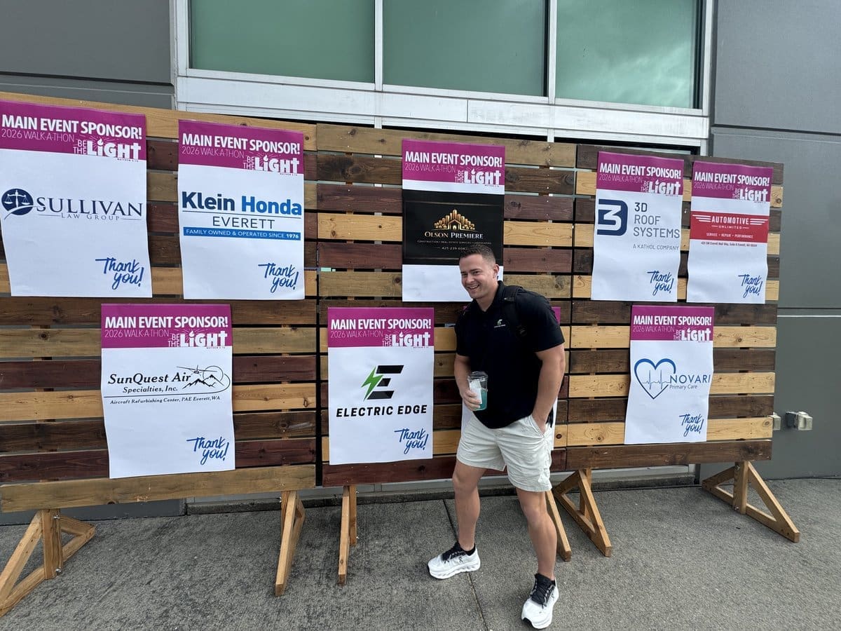 Electric Edge supporting a community walkathon